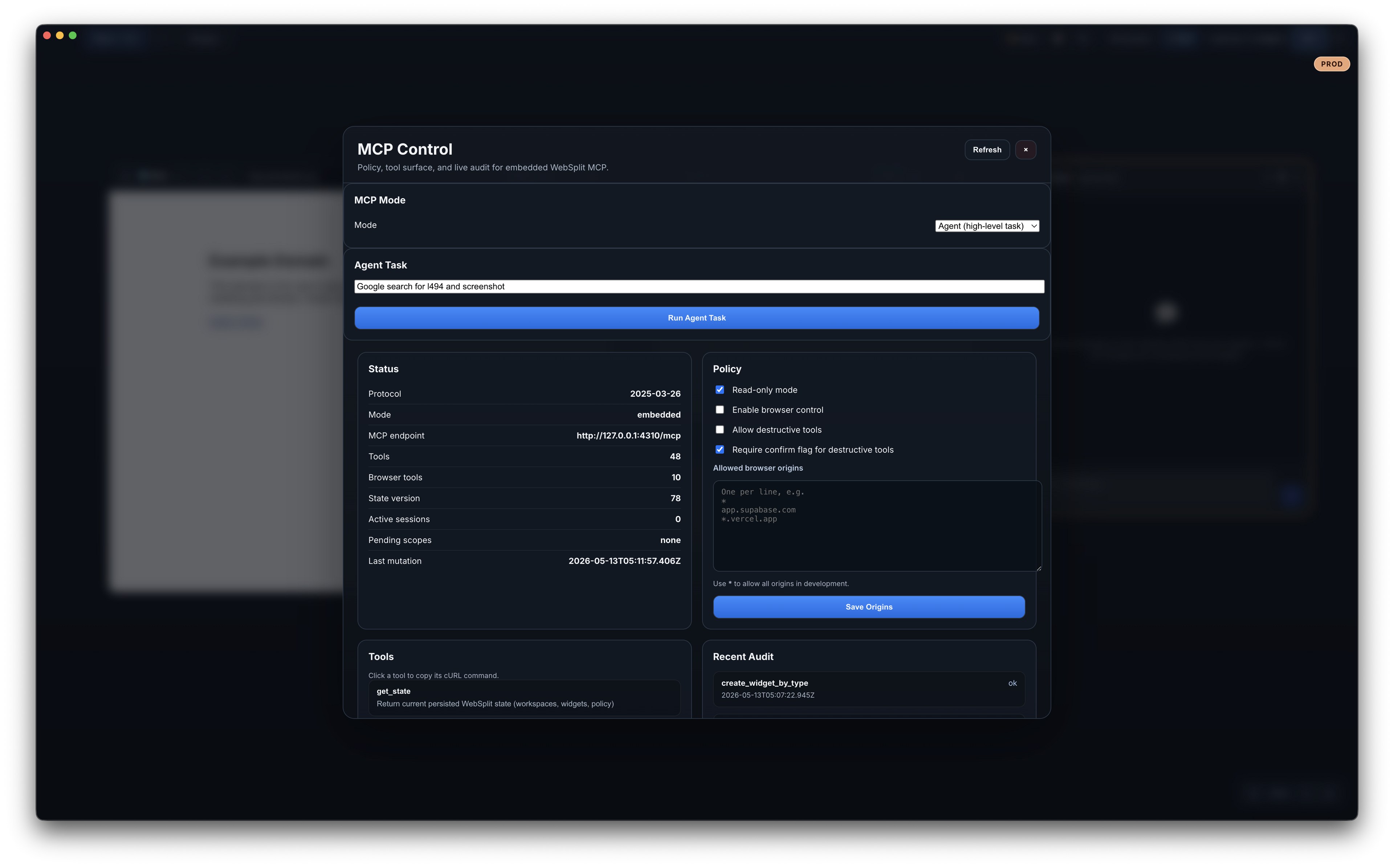 WebSplit MCP